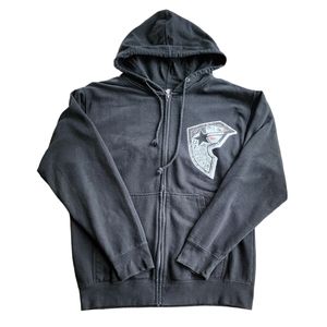 Y2K REBEL 8 FAMOUS STARS AND STRAPS FULL ZIP HOODIE